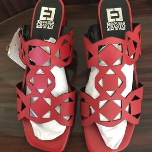 Made in Italy: Vibrant Red Women's Sandals